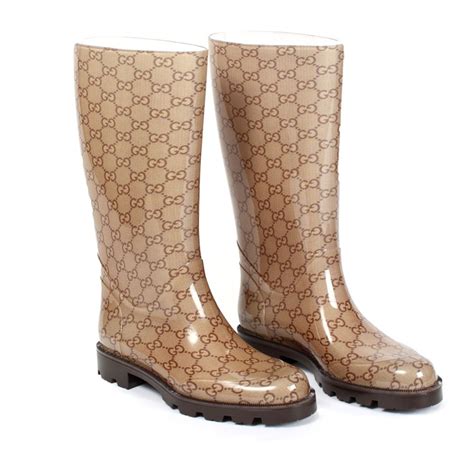 gucci woven wellington boots|gucci ladies boots.